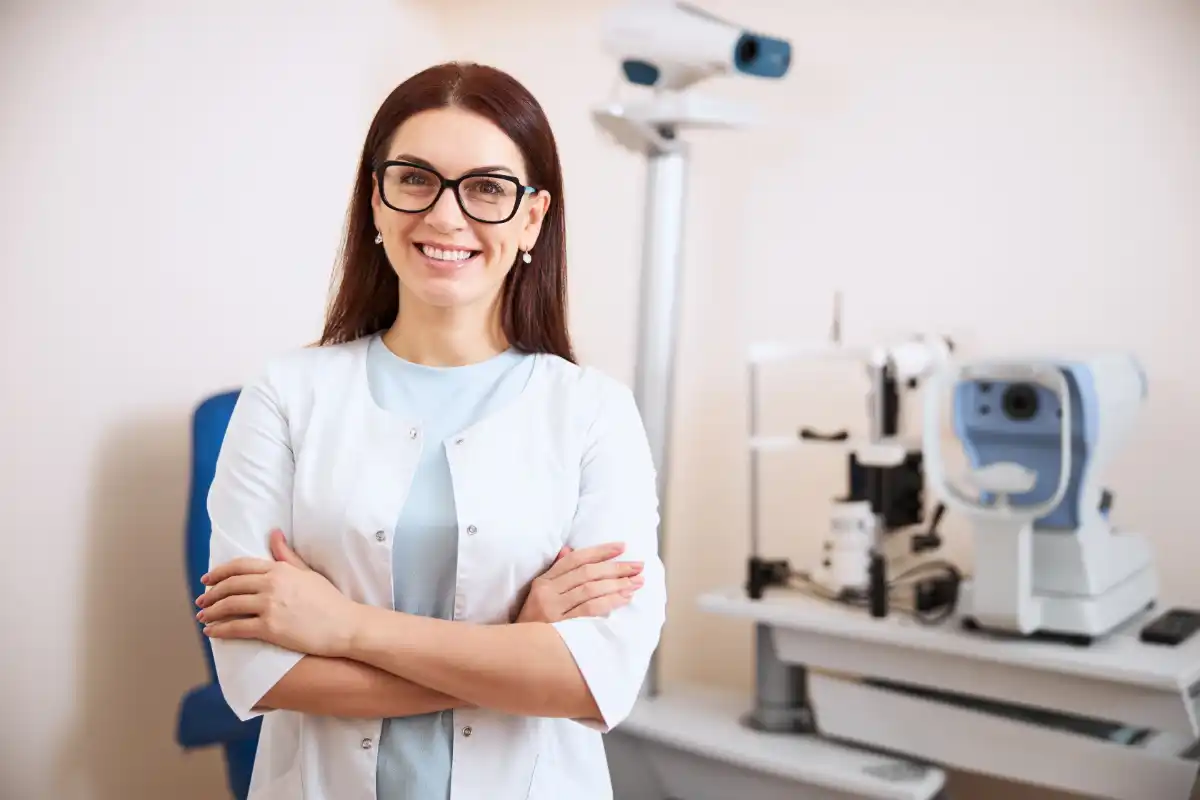 optometrystka w gabinecie